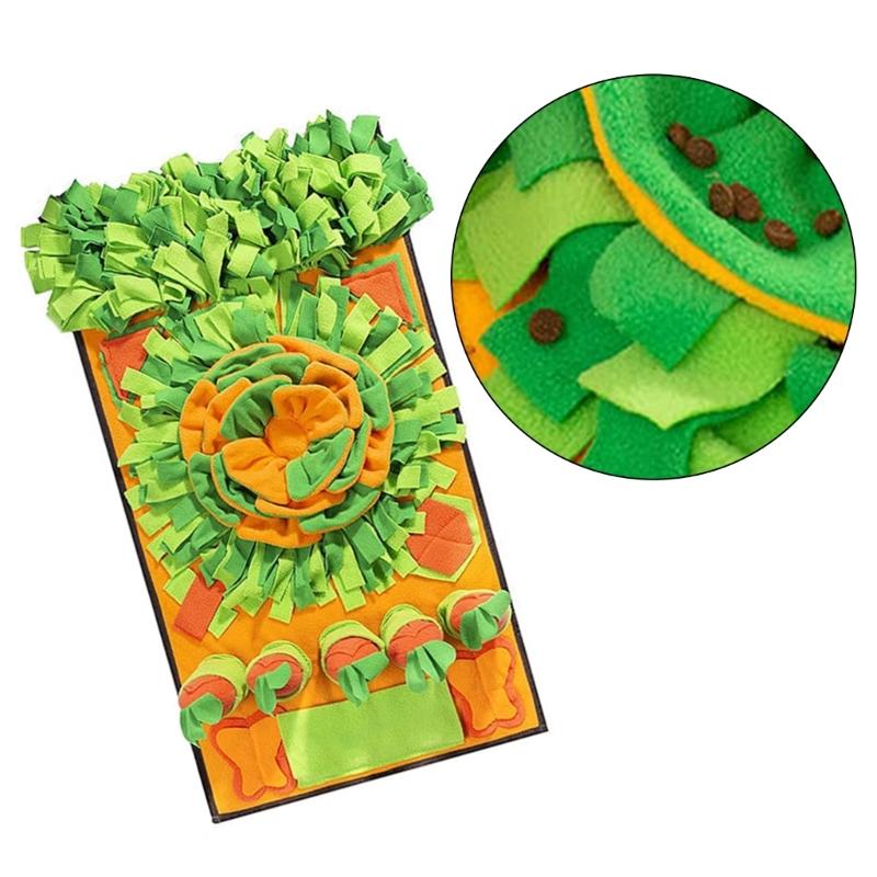 Dog Feeding Pad Snuffle Toy For Dog Interactive Puzzle Enrichment Toy for Training Soft Nosework Mat