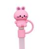 4/8Pcs Animals Star Silicone Straw Covers Cap Drinking Straw Tip Lids SplashProof Plugs Covers Cup Accessories Easy Use