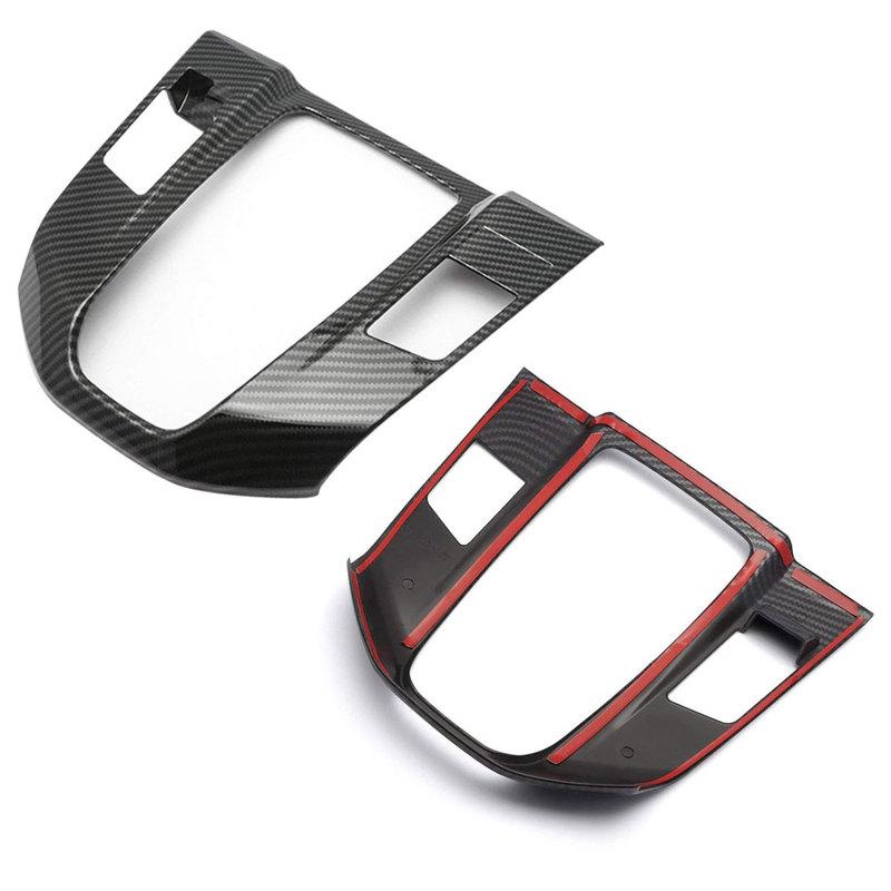 Car Gear Shift Box Panel Cover Trim Protector Carbon Fiber For Honda CR-V CRV 2017 2018 2019 2020 2021 2022