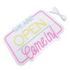 Wall Decor Neon Sign USB Power Supply We Are Open Come In LED Neon Sign Aesthetic Room Decor for Bars