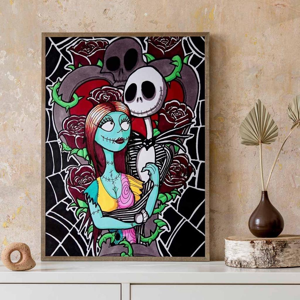 Алмазная мозаика Красочная алмазная живопись Джек и его партнер Полная круглая вышивка Мультяшные креативные хобби Настенный декор