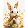5d DIY Diamond Painting Cross Stitch Cute Animal Flower Rabbit Diamond Embroidery Mosaic Round Drill Home Decor Crafts