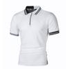 Мужские минималистичные полосатые цветные топы Blocked Slim Fit Casual Polo Cedar Men Polo Shirts
