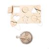 2pcs Montessori Busy Board DIY Parts Hand Crank Gear and Shape Matching