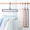 Space Saving Magic Clothes Hangers Closet Organizer Multi-Functional Storage Hanger 9 Hole Hanger