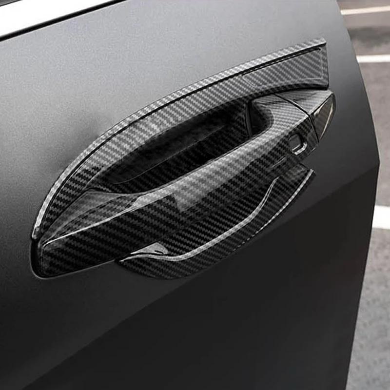 For Kia Sportage NQ5 2024 ABS Chrome Carbon Auto Door Handle Cover Door Handle Bowl Frame Trim Car Styling Accessories