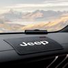 Car Logo Anti Slip Pad Auto Interior Earphone Phone Non Slip Mat Accessory For Jeep Grand Cherokee Wrangler JK Gladiator Compass AJO1