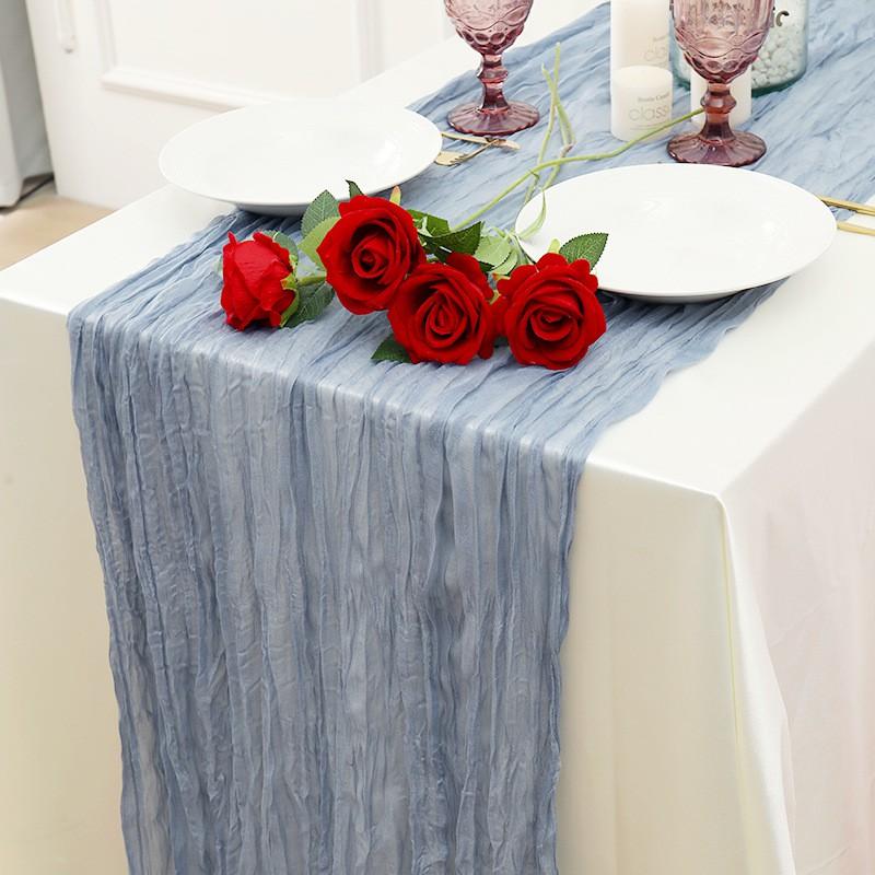 Sheer Voile Table Runner Wedding Birthday Party Decor