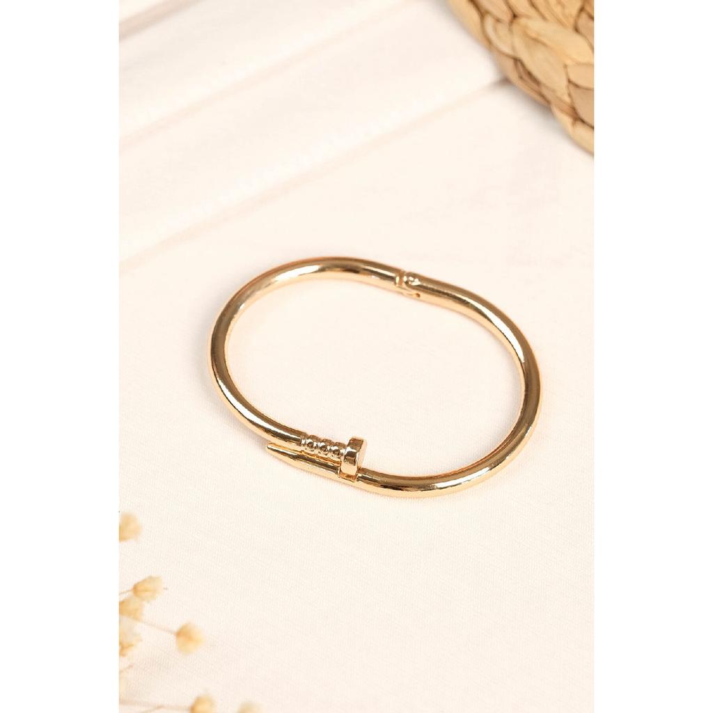 Женский позолоченный однотонный браслет