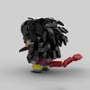 Compatible with building blocks MOC square head dragon ball animation Goku Super Saiyan assembly assembly toy model ornaments