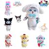 Cute Cat Costume Kurumi Ugly Fish Yu Gui Dog Pose Plush Pendant Japanese Cartoon Bag Decoration