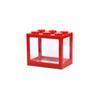 LED Lamp Betta Fish Tank Plastic Breeding Box Creative Building Block Aquarium  Desktop Ornament
