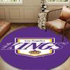 Angeles king Crest Round Rug for Livingroom,Bedroom, Palyroom, Chair Rug, Area rug, Circle Carpet, Large Size Decor Fan Christmas gift