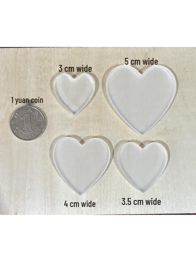 Heart-Shaped Transparent Wedding Guest Book for Signatures - DIY Wedding, Birthday, and Class Reunion Graffiti Material