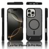 Matte Translucent Stand Phone Case for Magsafe Mag Safe Iphone 16E 16 E 15 Pro Max 14 Plus 13 12 14Pro 16Pro 15Pro Shockproof Phone Cover with Stand