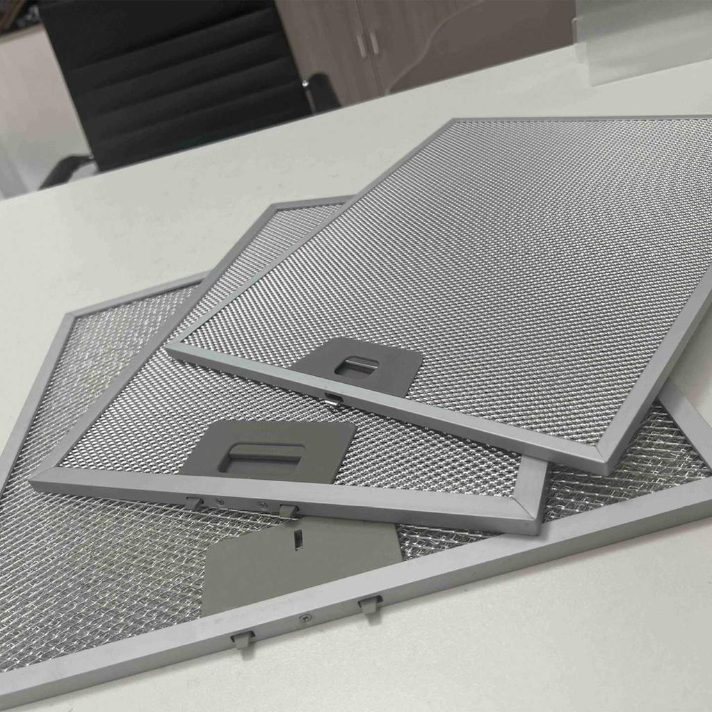 Европейский сетчатый фильтр для вытяжки, масляный экран, масляный дефлектор, аксессуары для вытяжки, алюминиевая сетка для отделения капель масла