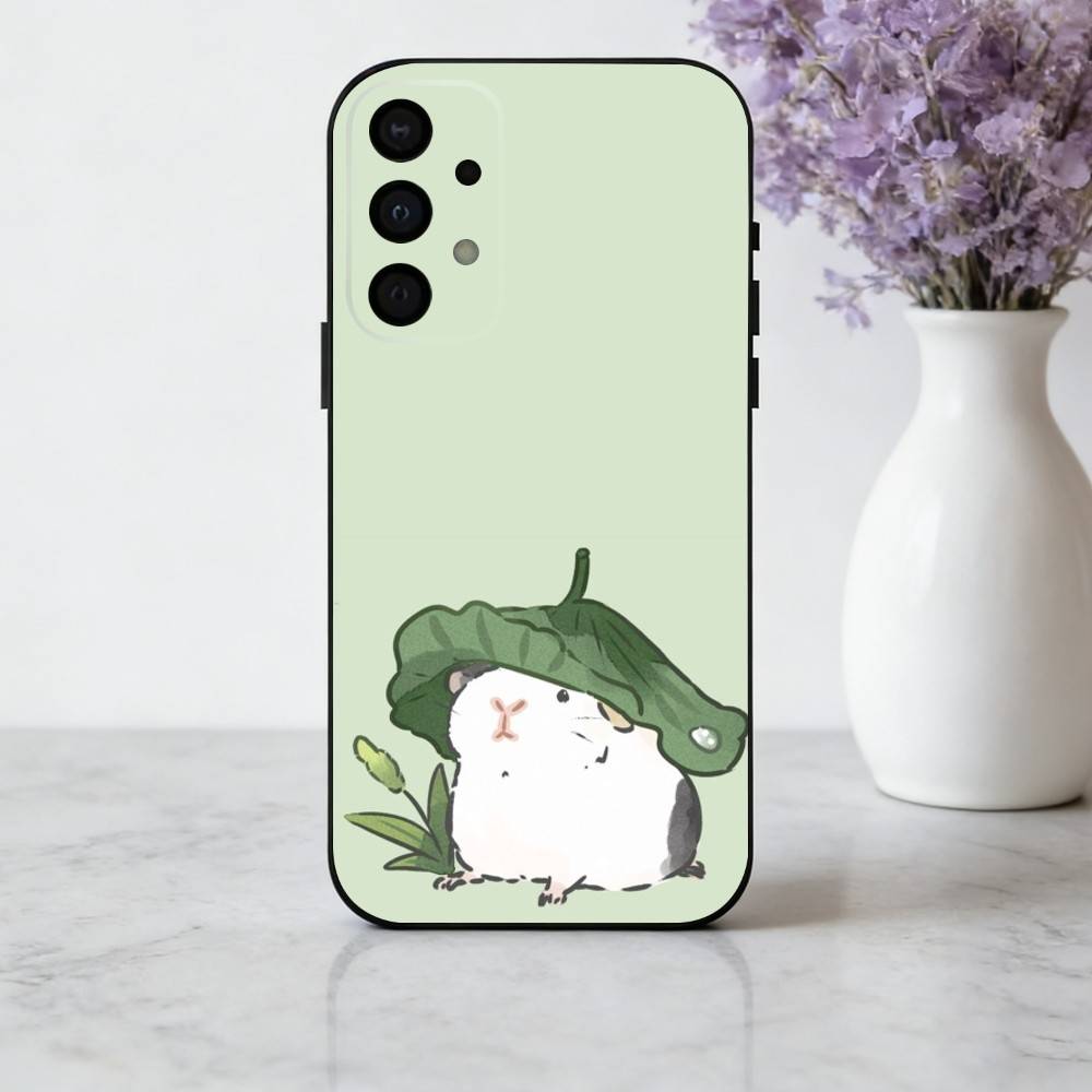 C-Милый-E C-Мультяшный-N H-Хомяк Чехол для Телефона Для Samsung Galaxy A73,A72,A71,A70,A53,A52,A51,Мягкий Силиконовый Черный Чехол