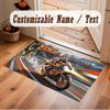 Other Similar Designs Theme Soft Crystal Velvet Rug Custom Name & Text Print Non Slip Floor Rug for Bedroom Living Room