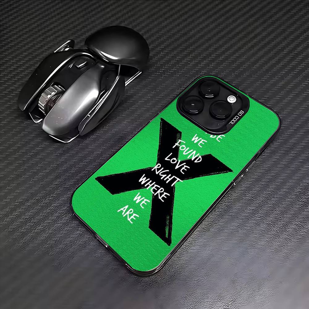 Чехол для телефона singer E-Ed Sheeran для iPhone 17, 16, 15, 14, 13, 12, 11 Plus, Pro Max Цветной Посеребренный Внутренний Чехол