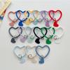 Anti-Lost Love Heart Keychain Mobile Phone Strap Ring Pendant Phone Hanging Lanyard Soft Silicone Wristband Bracelet Accessories