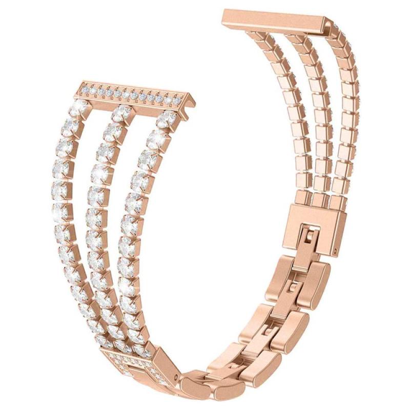 Slim Wristband for Fitbit Sense 2 Bands Dressy Metal Bracelet Bling for Fitbit Versa 2/3/4 Watchband Jewelry Women Strap Luxury