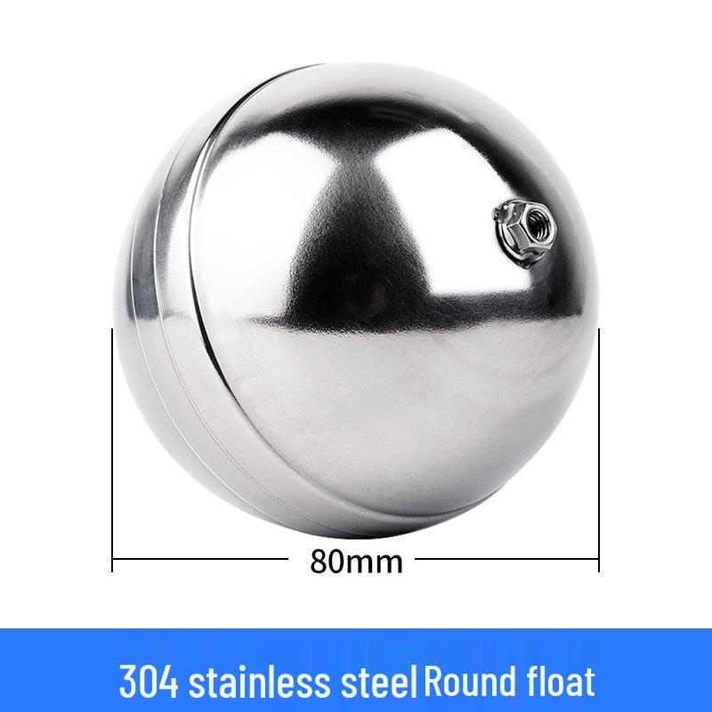4-Point Cap Electroplated 304 Stainless Steel Float Valve – High Temp, Boiling Water, Acid & Alkali Resistant