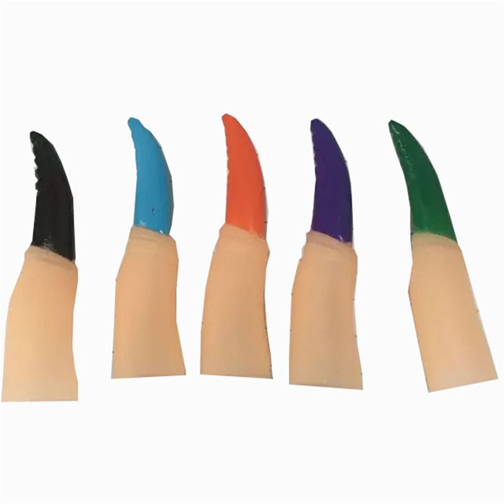 5 шт./набор Поддельные пальцы Зомби Ведьма Поддельные пальцы Страшные Хэллоуин Накладки на пальцы Косплей Вечеринка Принадлежности