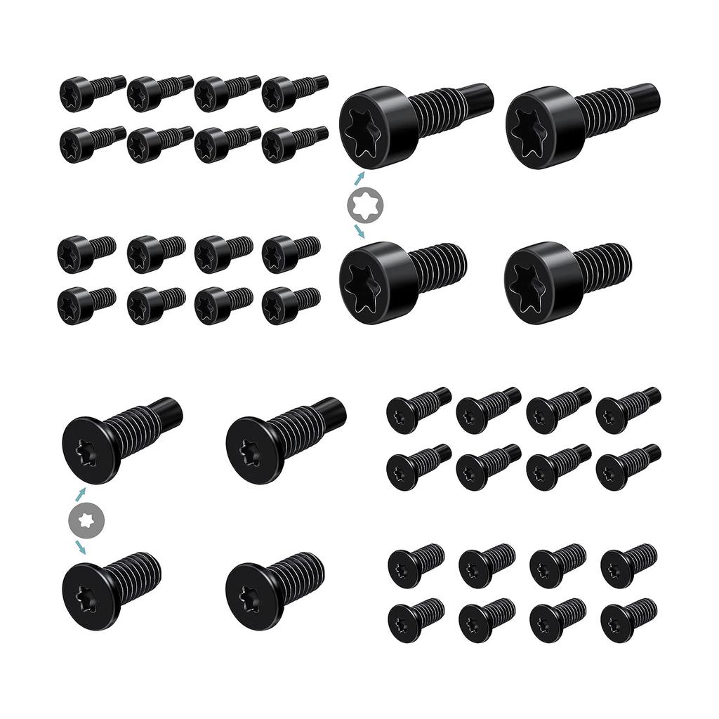 Набор из 20 штук / комплект Винты для безопасности дверного звонка Ring, Болты, Запасные кольца, Винты для дверного звонка, Быстрая фиксация для видеодомофона