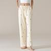 Women's Pure Cotton Loose Sleep Pants - Lightweight for Spring, Summer, and Autumn with Plus Sizes, Suitable for Casual Home or Outdoor Wear.