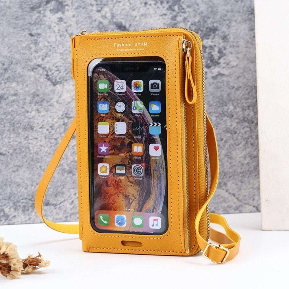 6 Colors Cell Phone Purse Large Capacity Women Wallet Girls Accessories Crossbody Phone Bag  Female