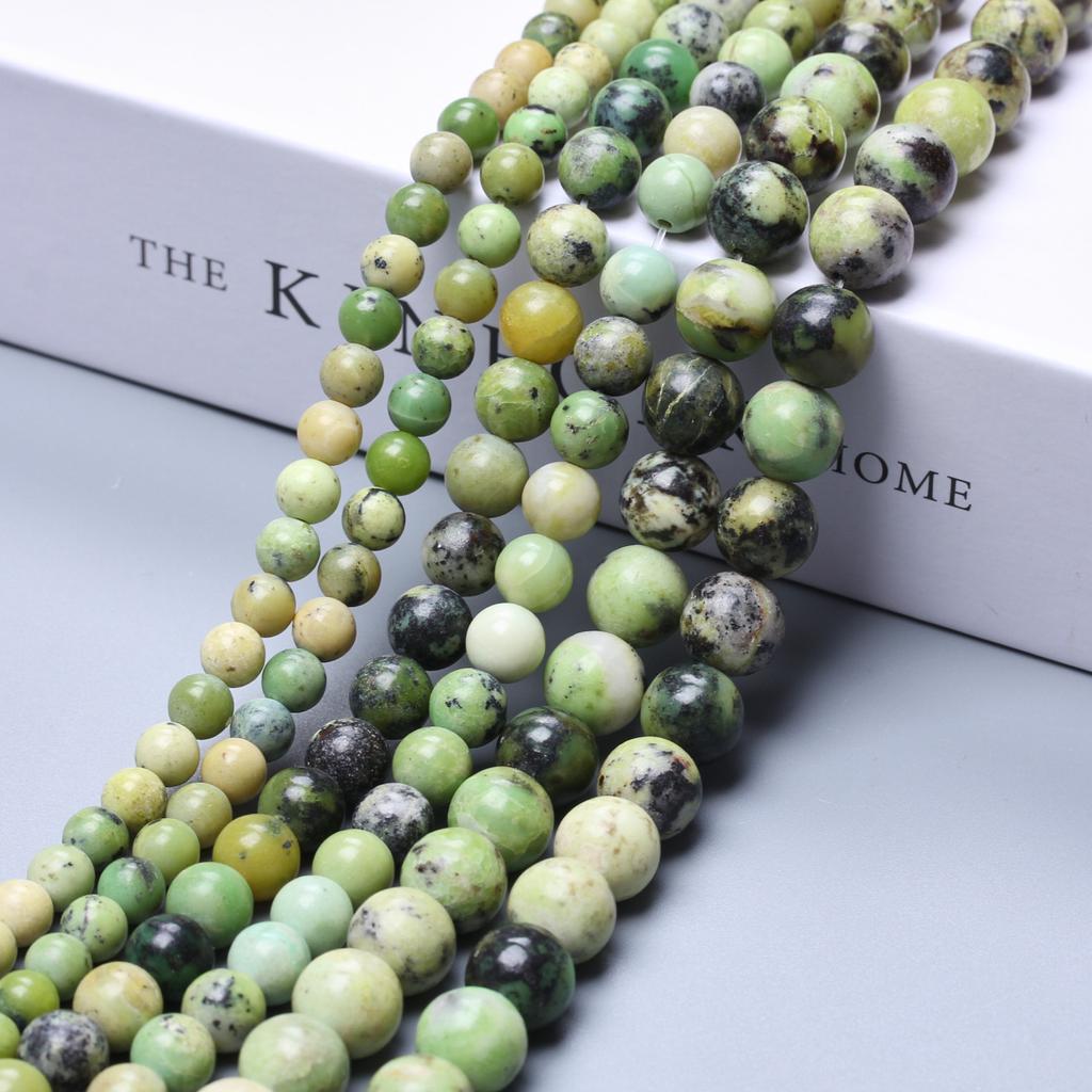Home Party Supplies Loose Spacer Stone Beads 6 8 10mm Accessories Round DIY Australian Jades Beads Natural Jewelry Making Bracelet 20/30pcs