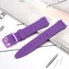 Силиконовый Ремешок Для Часов Swatch 17мм 19мм 20мм Пряжка-Штырек Водонепроницаемый Браслет Наручный Аксессуары Для Часов