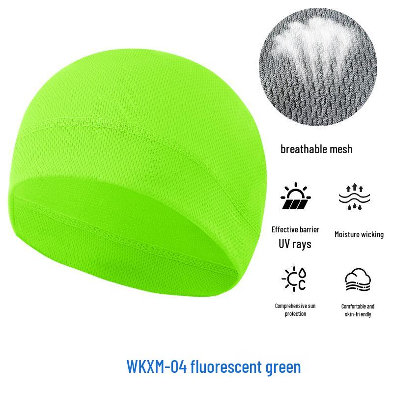 Летняя сетчатая защита от солнца Велосипедная шапочка-череп - Дышащая Высокоэластичная Спортивная подкладка из ледяного шелка