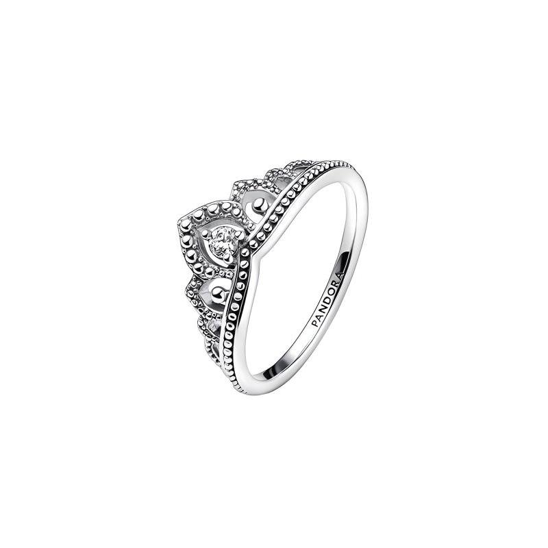 Pandora Модное серебряное кольцо с семью арочными полыми коронами 925 пробы Женское серебряное серебряное кольцо 13