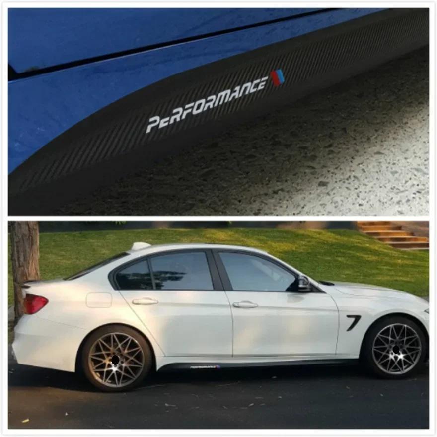 AJGX7 For BMW E90 E92 E93 F20 F21 F30 F31 F32 F33 F34 F15 F10 F01 F11 F02 G30 M Performance Side Skirt Sill Stripe Body Decals Sticker