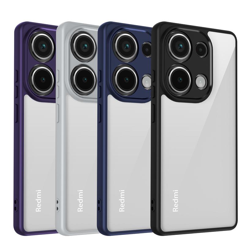 Роскошный Противоударный Прозрачный Чехол для Телефона Для Xiaomi Poco M6 Pro 4G M5s X5 X6 X7 F6 F7 Pro C65 C75 Силиконовый Бампер Броня Жесткая ПК Крышка