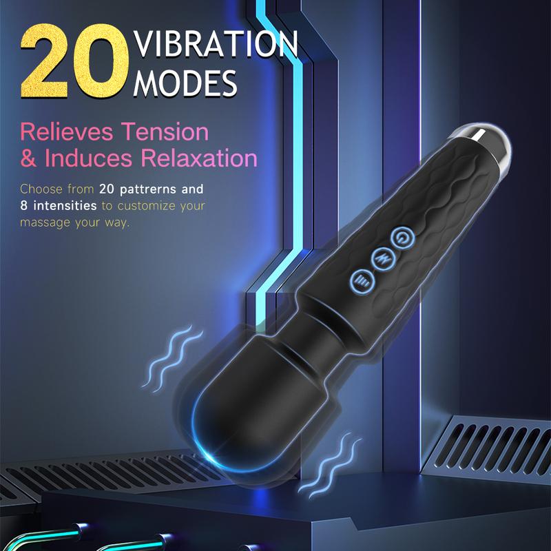 20 Modes Powerful AV Vibrator Wand Nipple G-spot Massager Clit Clitoris Stimulator Dildo Female Masturbator Adult Sex Toys