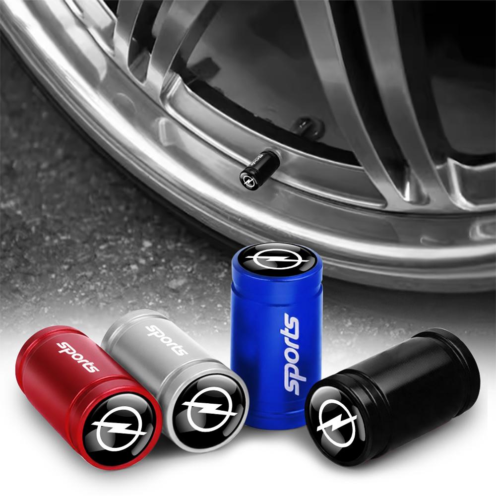 4Pcs Car Styling Wheel Tyre Valve Cap Stem Cover Auto Exterior Accessories For Opel OPC Astra Vectra Corsa Zafira Insignia Mokka
