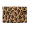 Coconut Fiber Doormat Natural Black Fern Pattern 60x40