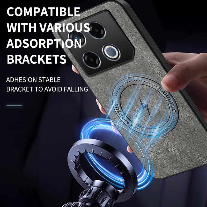 Для Infinix GT 20 Pro Магнитный чехол из овчины Для Infinix GT 30 Pro Модный новый стиль Узор Кожаный чехол для телефона Capa Shell