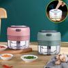 100ml Electric Garlic Masher Mini Chopper Vegetable Chili Meat Ginger Masher Machine USB Charging Blenders Kitchen Gadgets