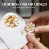1 шт. Прозрачные стразы Цветочная запонка DIY Пряжка для броши Рубашечные пуговицы, украшенные стразами Аксессуары для одежды