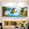 Landscape Painting Waterfall Art Oil Painting Canvas Painting Living Room Decoration Cuadros Background Wall Decoration