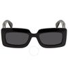 Gray Rectangular Ladies Sunglasses Gg0811s 001 53