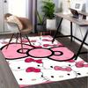 1 шт. Sanrio Hello Kitty Ковер для офиса с принтом русалки Прямоугольный коврик под стол, Идеальный декор для гостиной, спальни, кухни, Нескользящий пол