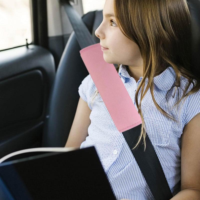 Чехол на ремень безопасности автомобиля, фланелевый чехол для ремня безопасности из ледяного шелка, для взрослых, автомобильные аксессуары для женщин, автомобильные принадлежности, ремень безопасности