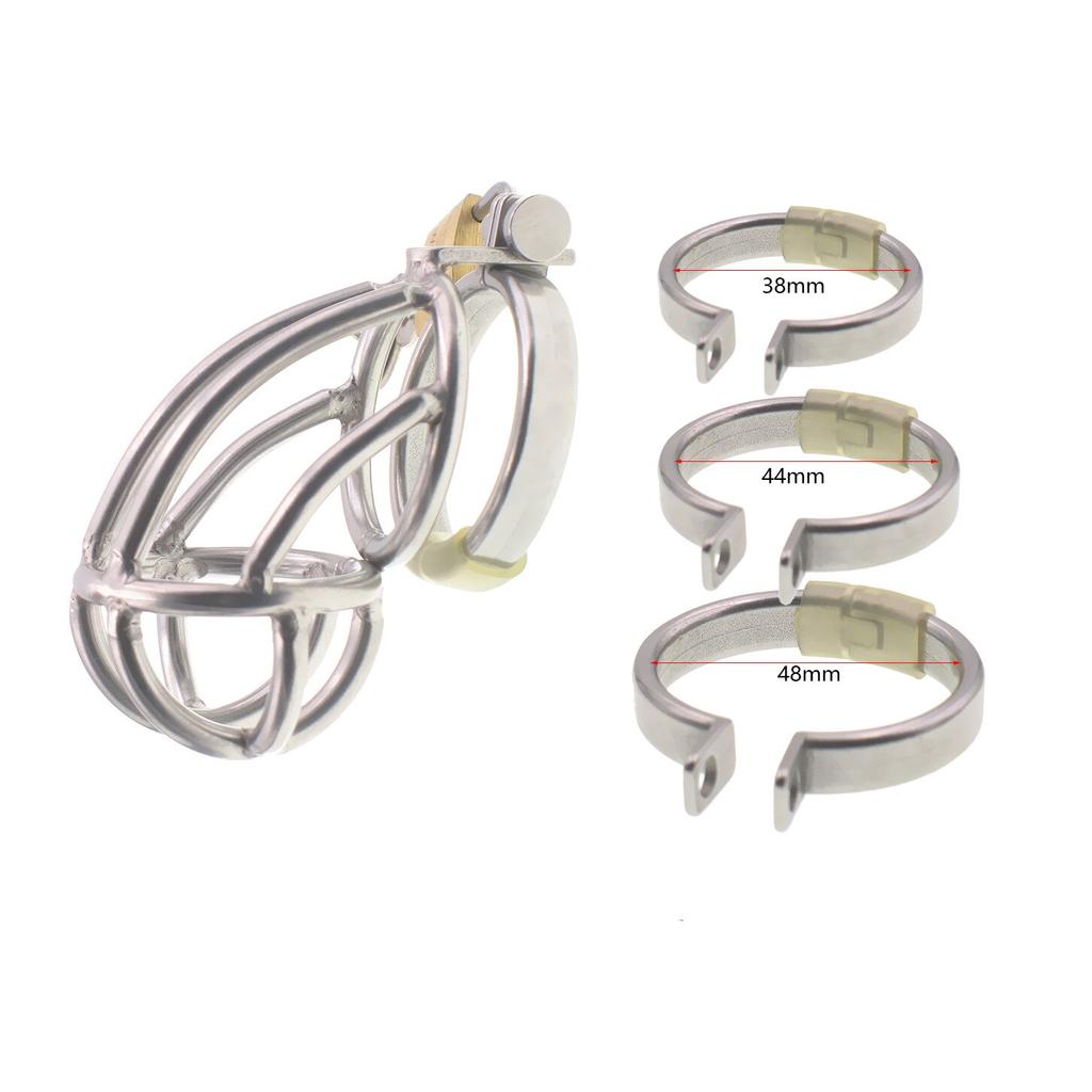 БДСМ клетка для пениса из нержавеющей стали, секс-инструменты для мужчин и взрослых, бондаж CB Lock, рабские кольца для пениса, пытки, пытки уретры, целомудрие