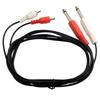 Адаптер RCA на 1/4, Кабель-адаптер RCA Male на 1/4 6,35 мм, 2 стереоджека 1/4 дюйма 6,35 мм TRS на 2 аудиолинии RCA Male