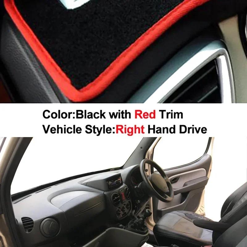 Car Dashboard Cover Non slip pad For Fiat Doblo 2000 - 2015 Protector Rug Car Dash Mat Sun Shade Pad Anti-UV Cushion 2014 2013