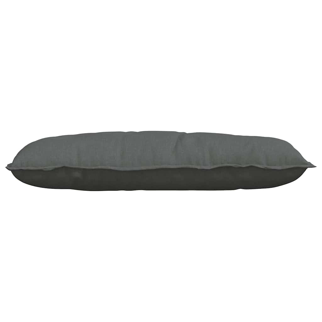 Back Cushion Dark Gray 100 x 19 x 50 cm Fabric
